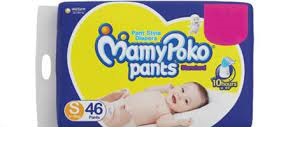 MAMY POKO STANDARD DIAPER PANTS -S 4- 8 KG ( 46 )